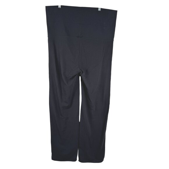 Skims Cotton Blend Jersey Foldover Pants 4X Black Soot Stretch NWT PT-2546 - Picture 5 of 13